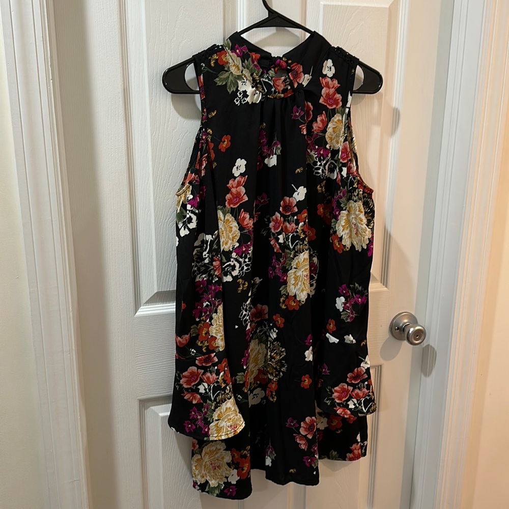 Floral long sleeve dress